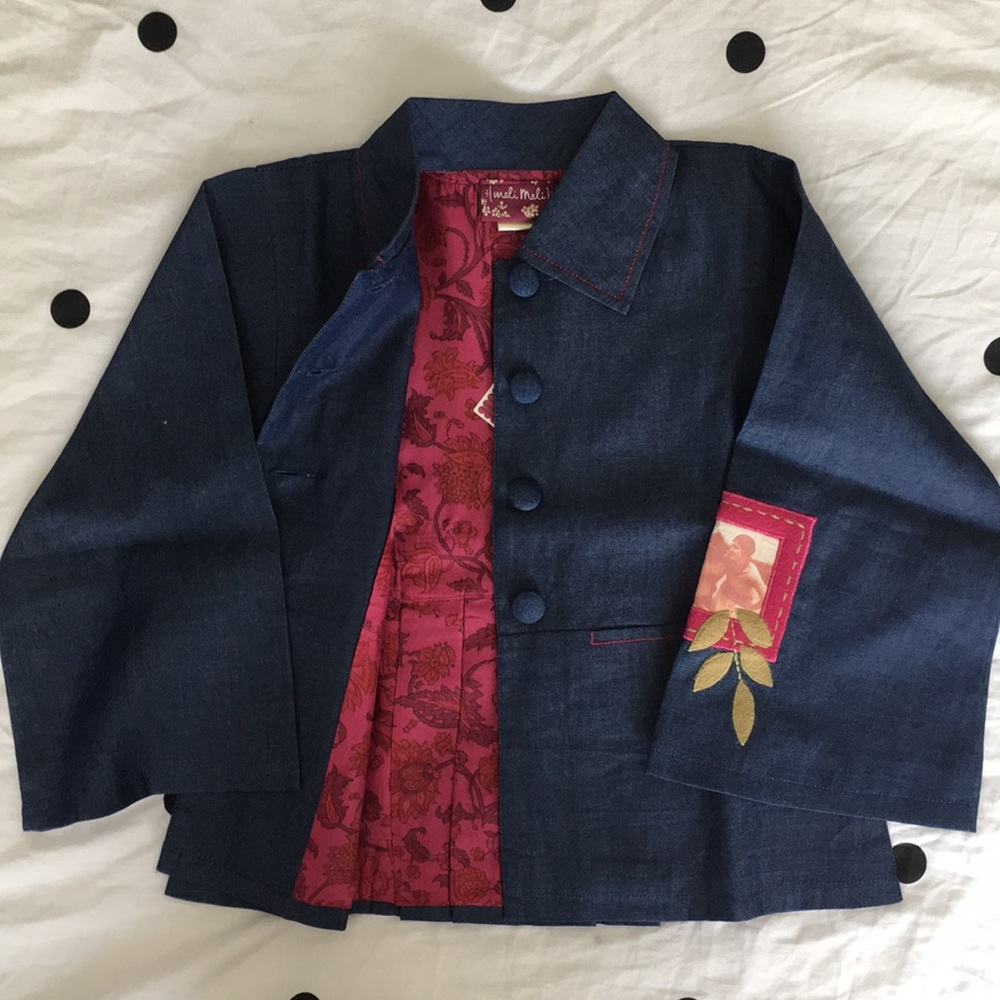 Meli Meli Girls Set Pants and Jacket 6 Vintage Dog